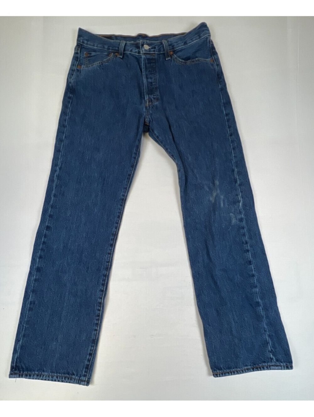 Levi's 501 Mens Jeans 32x30 Original Fit Blue Cotton Denim Button Fly Pants